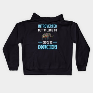 Introverted Coloring Kids Hoodie